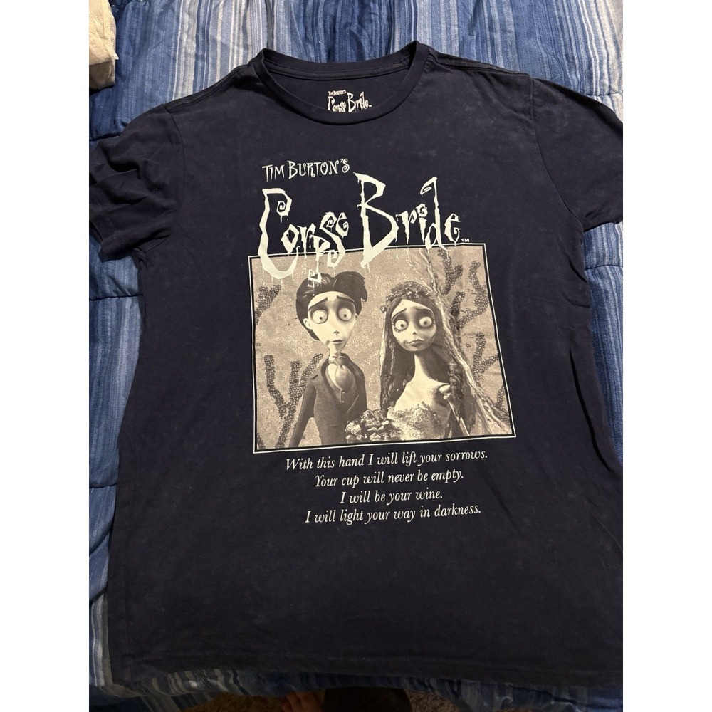 Hybrid Apparel Corpse Bride Victor Emily Men's Graphic T-Shirt Black M 0109